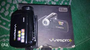 Black VVEspro Video Camera With memoery card 4gb,cable