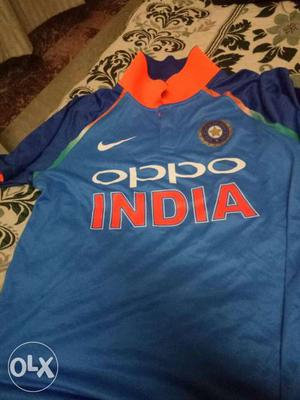 Blue Nike Oppo India Jersey