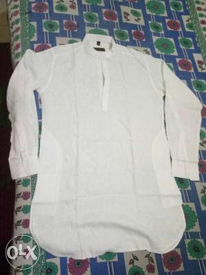 Branded white kurta Size M, used once