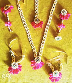 Fresh flowers jewellery, artificial jewellery,