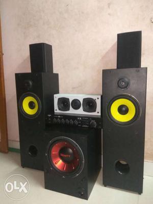 Full New 5 1 heavy amplifiered speakers system