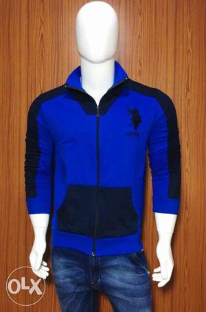 Men's Blue USPA Zip-up Jacket