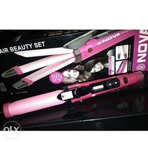 Pink Nova Hair Straightener With Box