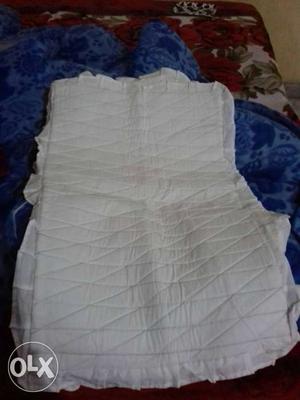 Pretty white home made cotton pillow cover