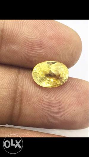 Pukhraj Natural yellow sapphire 4.90 Ratti