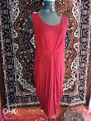 Red Cowl UCB dress.. size up-to L