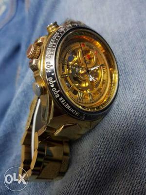 Tachymeter tm432 golden watch for sell price