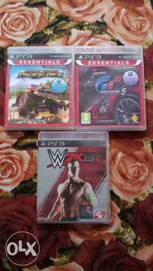 Three Sony PS3 Game Cases