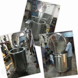 Tubular Stainless Steel Container