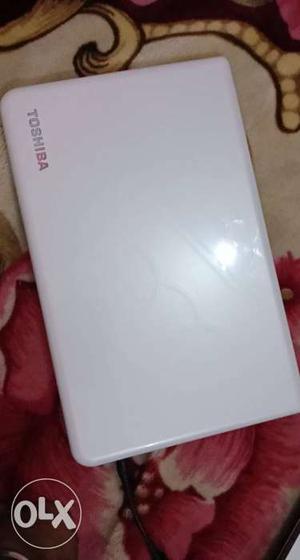 White Toshiba Laptop