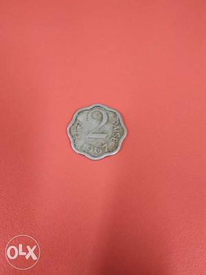 2 Paisa Coin, Year .