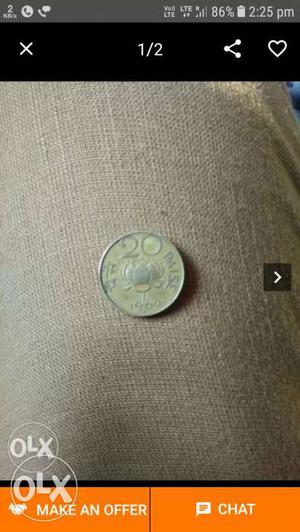 20 India Paise Coin `
