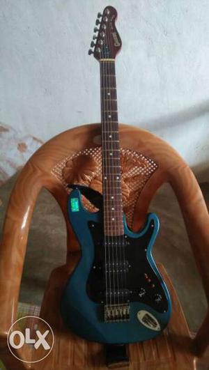 Black And Blue Electric Guitar