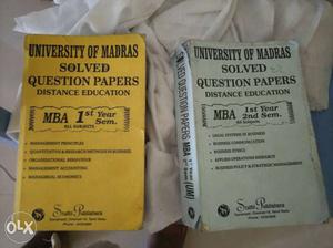 Each 275rs. 1st year MBA question bank  to
