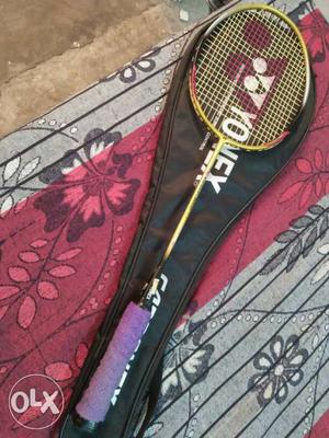 Gold Yonex Badminton Racket