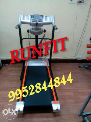 Gray And Black Runfit Treadmill
