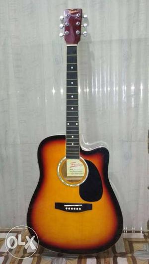 Orange Burst Acoustic Guitar