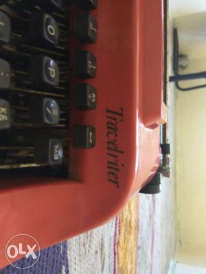 Red And Black Travelriter Typewriter