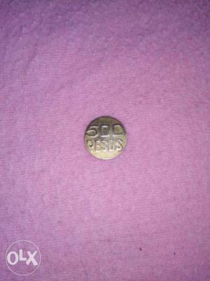 Silver 500 Peso Coin