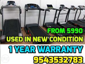 Used Treadmill from  with 1 year onsite warranty,