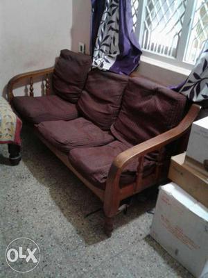 8 year old Sofa. 5 seater. 3 chairs in total.
