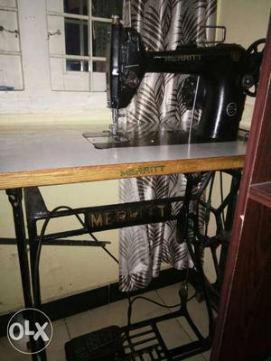 Black Merritt Sewing Machine With Table