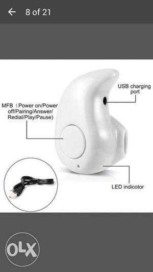 Bluetooth earphone wireless with charger and
