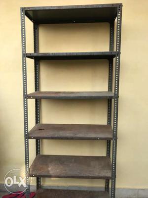 Brown And Black 6-layer Industrial Rack