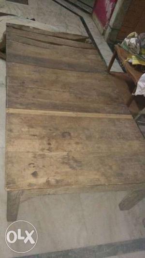 Brown And Gray Wooden Table (Takhat)