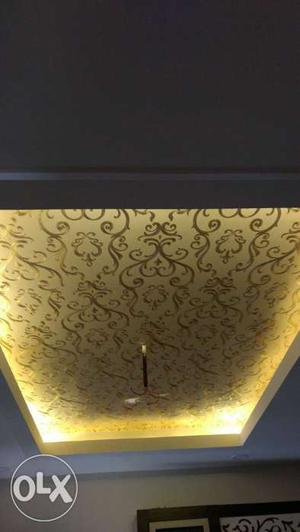 Ceiling and wallpaper