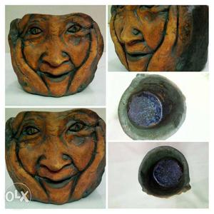 Ceramic work (new design crack effect) handmade