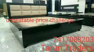 High back double bed at low price. Tarun Traders