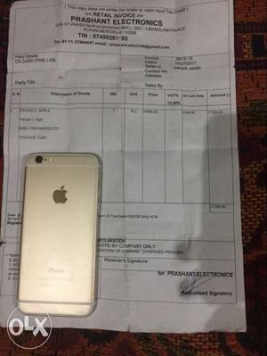 IPhone 6 16gb gold in good condition only 6