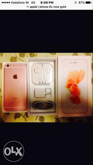 Iphon6S 16gb rosegold 3 month left extend warnty aple store