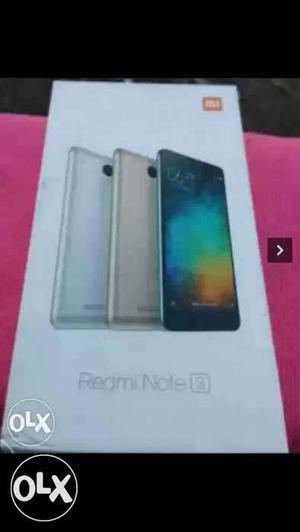 Redmi Note 3 3GB Ram 32GB 1 year old box piece urgent