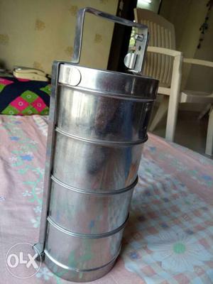 Steel Tiffin with 4 divisions