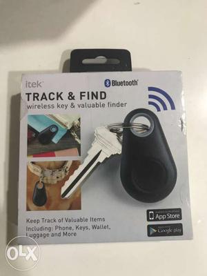 Track & Find Bluetooth Fob Box, unopened. Fully packed.