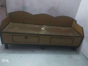Wooden Sofa With Storage Cabinet
