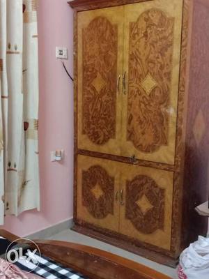 Wooden alimrah and dressing table with good capacity..