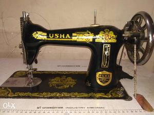 Black And Gold Usha Sewing Machine