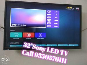 Black Sony 32" Smart Flat Screen TV With Android function