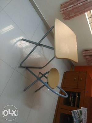 Foldable writing table and chair