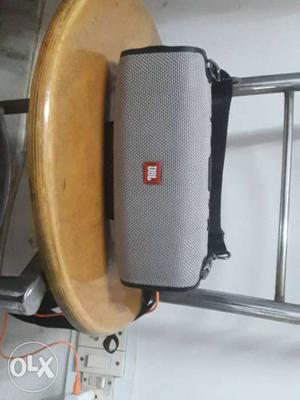 Gray JBL Portable Bluetooth Speaker