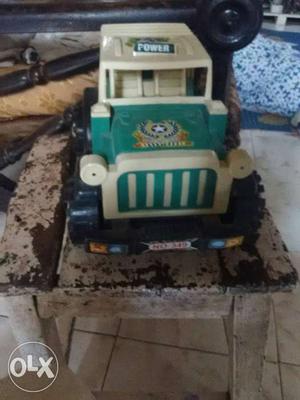 Green And White Truck Toy