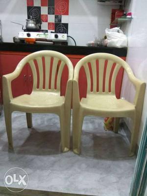 Pair of polyset chairs in excellent condition