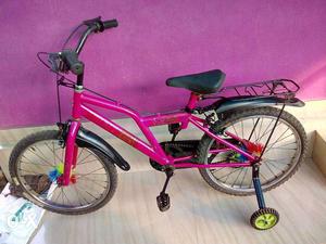 Pink And Green BMX Bike