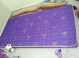 Quilted Purple And Brown Floral Mattress