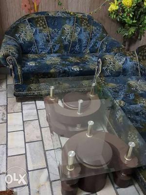 Sofa set 3 seater and 2 seater with table