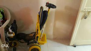 Toddler's Yellow And Black Trike