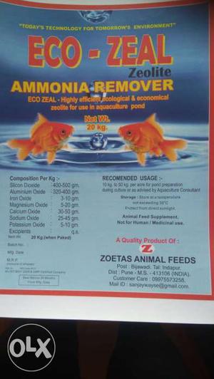Ammonia remover from fish tank